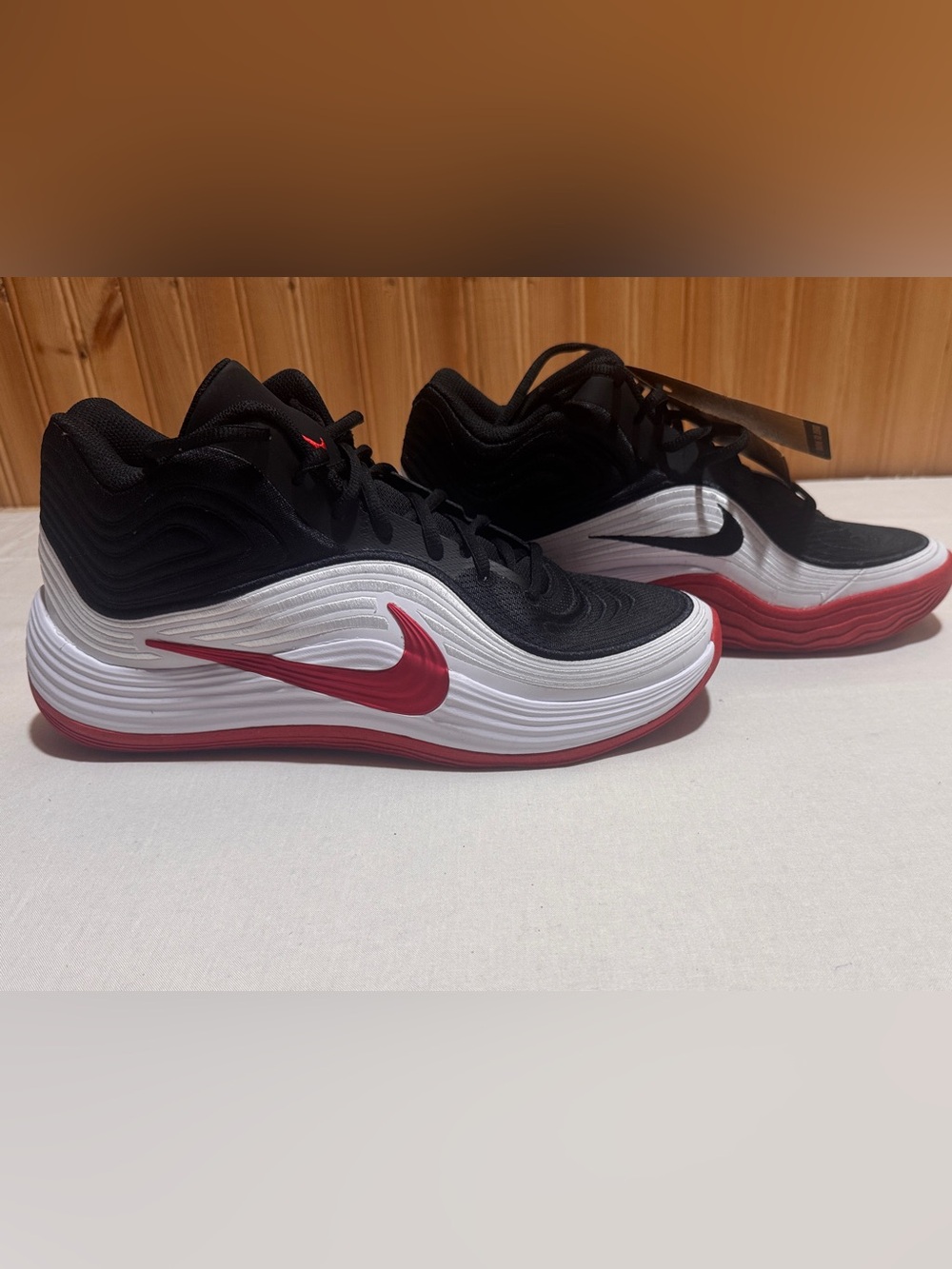 Nike Precision 8 Mid Men's Size 11.5 Basketball Shoes Black Red NWT IH1105